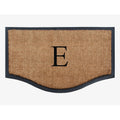A1Hc Black Beige 23.6 In. X 37.4 In. Rubber And Coir Non Slip Extra Large Heavy Duty Monogrammed Double Doormat