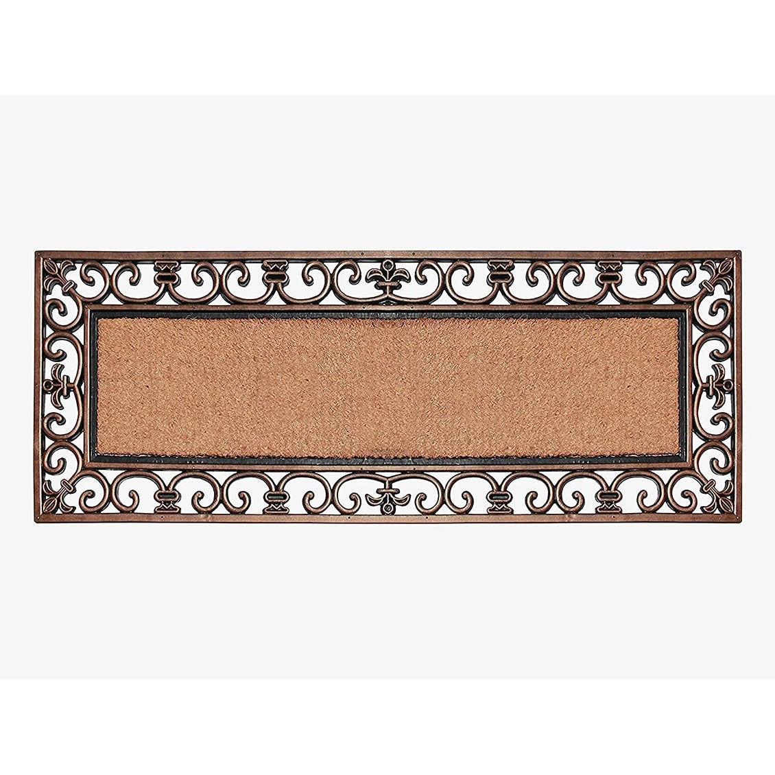 First Impression Rubber And Coir Myla Welcome Entry Double Doormat 15 X 311