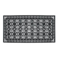 Rubber Paisley Beautifully Hand Finished Thick Durable High Quality Rubber Extra Large Size Double Doormat 72 L X 36 W