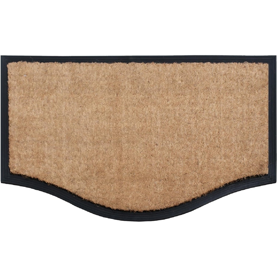 First Impression Rubber And Coir Brush Doormat