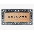 A1Hc First Impression Welcome Rubber And Coir 30 X 60 Black Beige Heavy Duty Extra Large Size Doormat 30 X 60