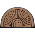 A1Hc First Impression Rubber And Coir Striped Bronze Finished Outdoor Doormat 24 X 36