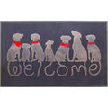 Rubber Dog Tail Welcome Doormat 16 X 26
