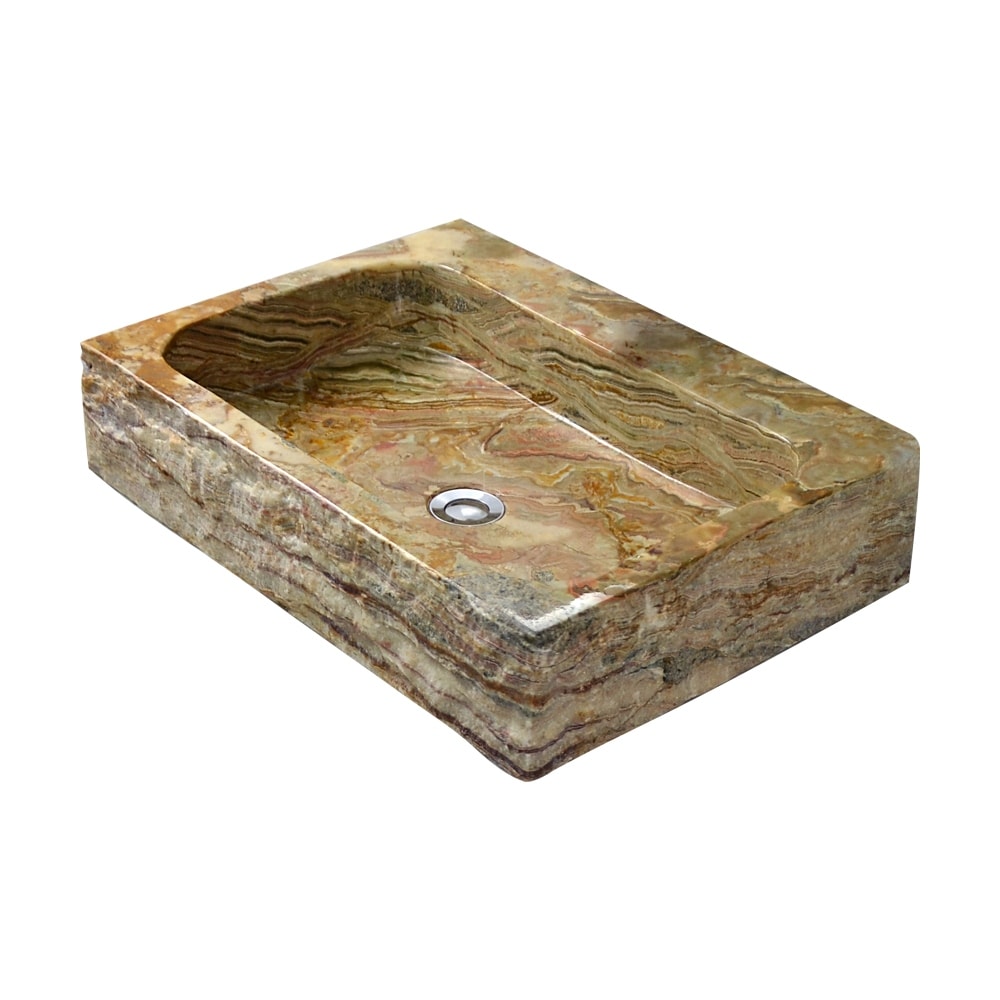 Y Decor Oliver Rectangular Onyx Sink