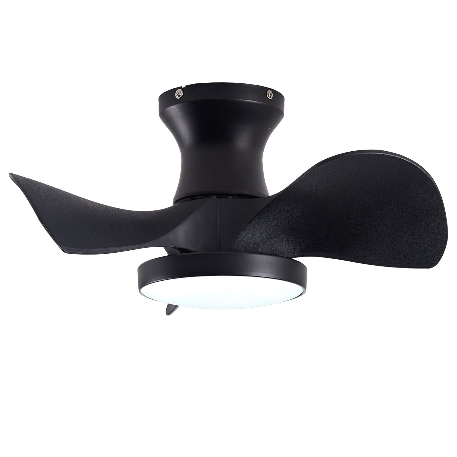 Abs Ceiling Fan With 3 Color Temperatures Light And Remote Control Dc Motor Powerful And Low Noise Small Space Ceiling Fan