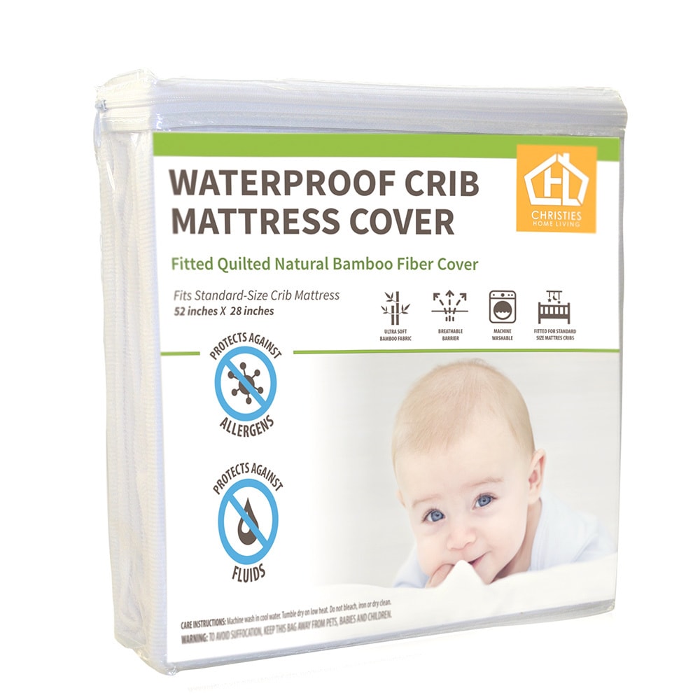 Ac Pacific Waterproof Bamboo Terry Crib Mattress Cover