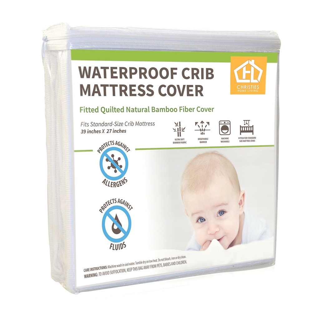 Ac Pacific Waterproof Bamboo Terry Crib Mattress Cover