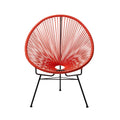 Acapulco Patio Woven Cord Chair Red