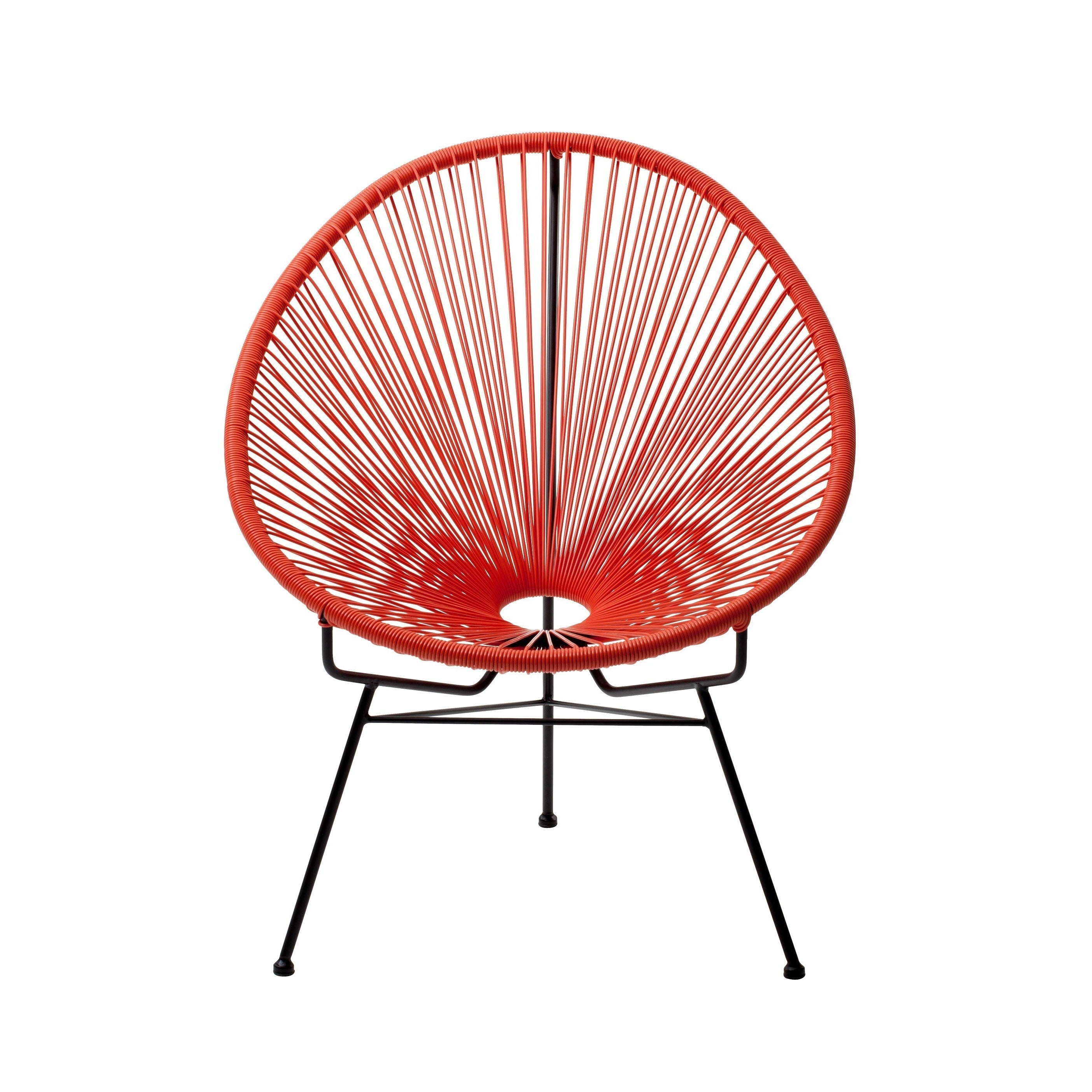 Acapulco Patio Woven Cord Chair Red