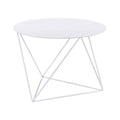 Acme Epidia Accent Table In White Finish