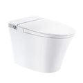 Ada Smart Bidet Toilet 1.27 Gpf In White With Built In Tank Auto Open Close Foam Shield Heated Seat Dual Remote Control