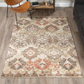 Addison Blair Distressed Ikat Beige Ivory Area Rug 33 X51