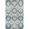 Addison Wellington Trellis Blue Gray Ivory Area Rug 710 X107