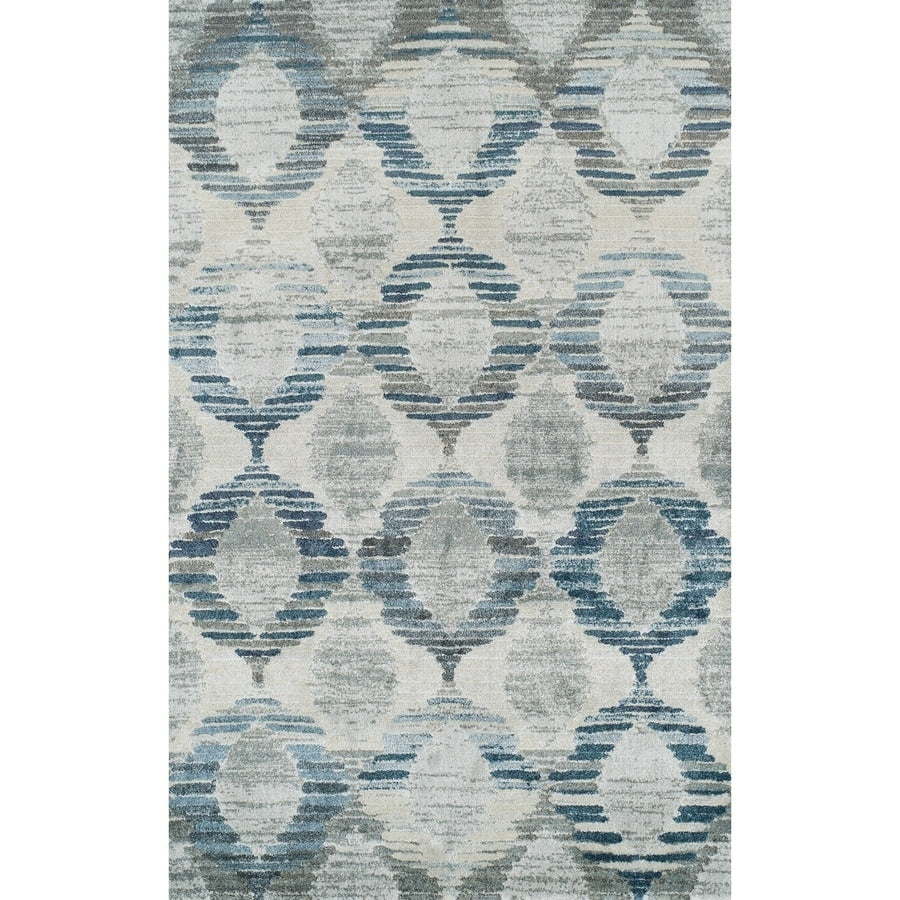 Addison Wellington Trellis Blue Gray Ivory Area Rug 710 X107