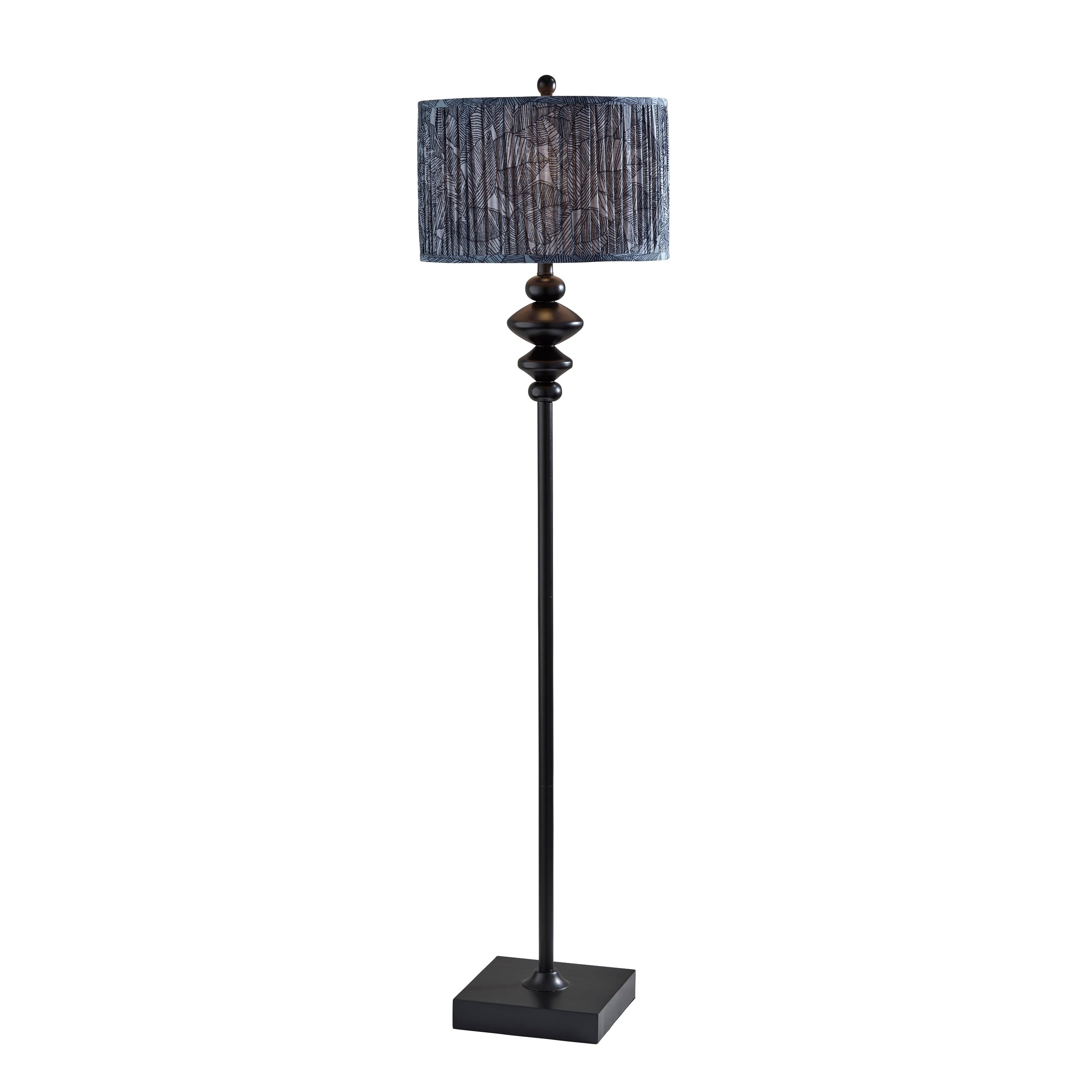 Adesso Samira Floor Lamp Black