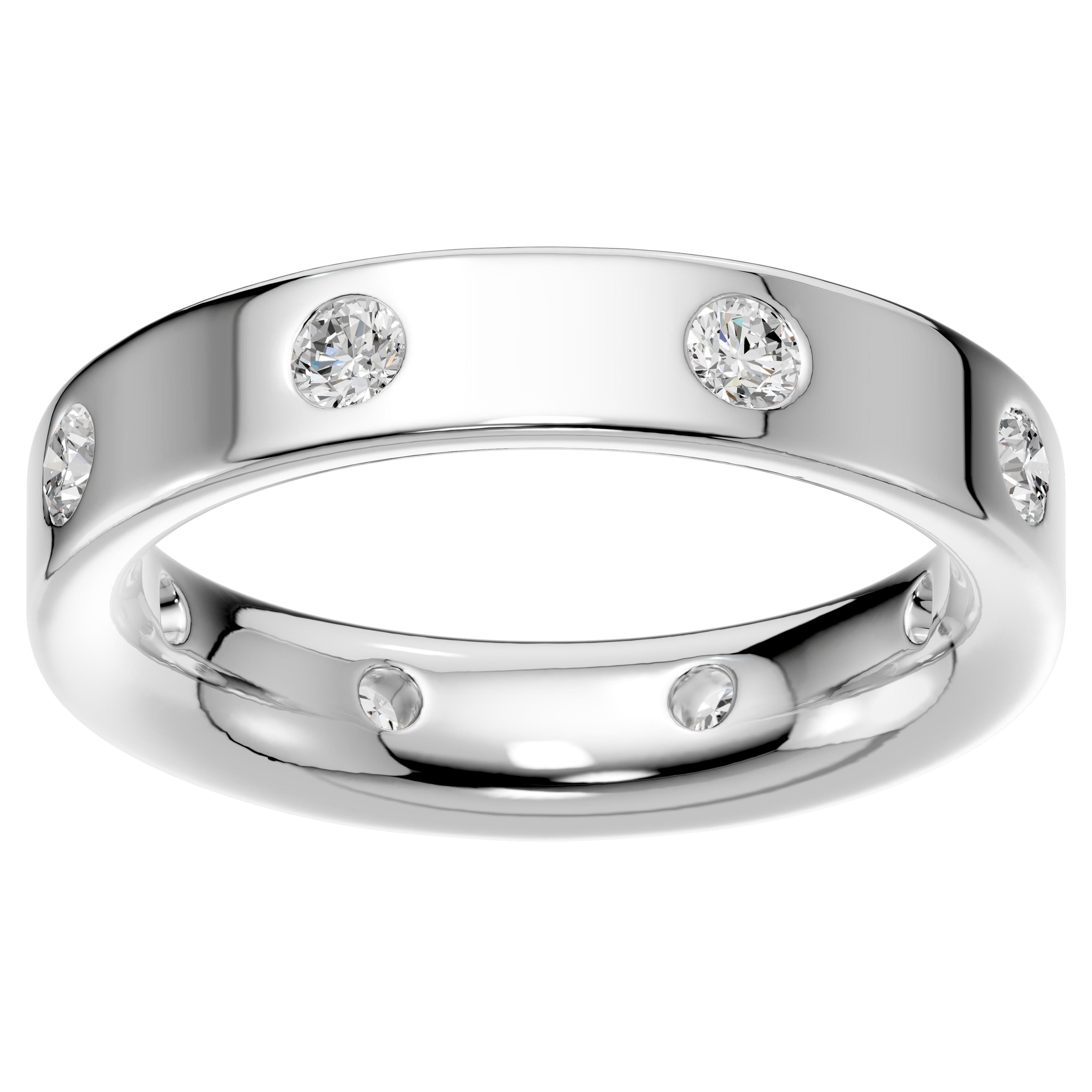 Aeon Enduring Promise Mens 0.75Ct Lab Grown Diamond Wedding Band