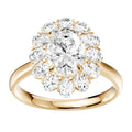 Aeon Seraphine Spark Oval 2.50Ct Lab Grown Diamond Cluster Double Halo Ring