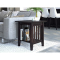 Mission Walnut Wood End Table