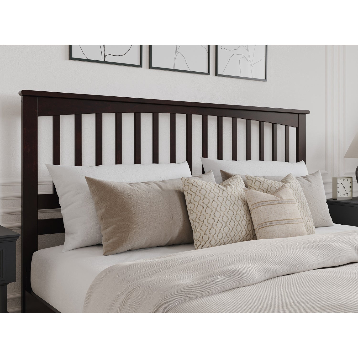 Mission Headboard Queen Walnut