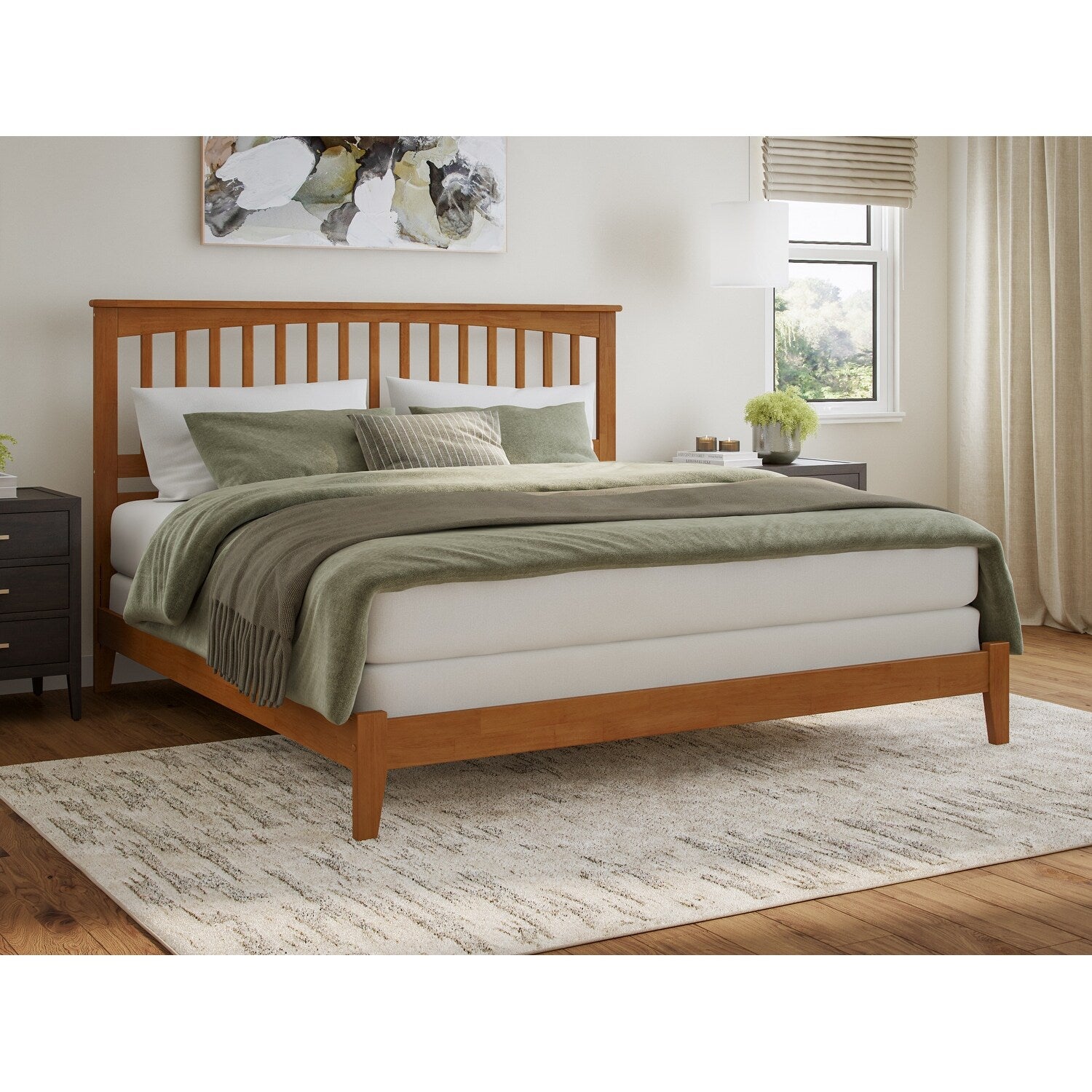 Mission Twin Traditional Bed In Atlantic Grey