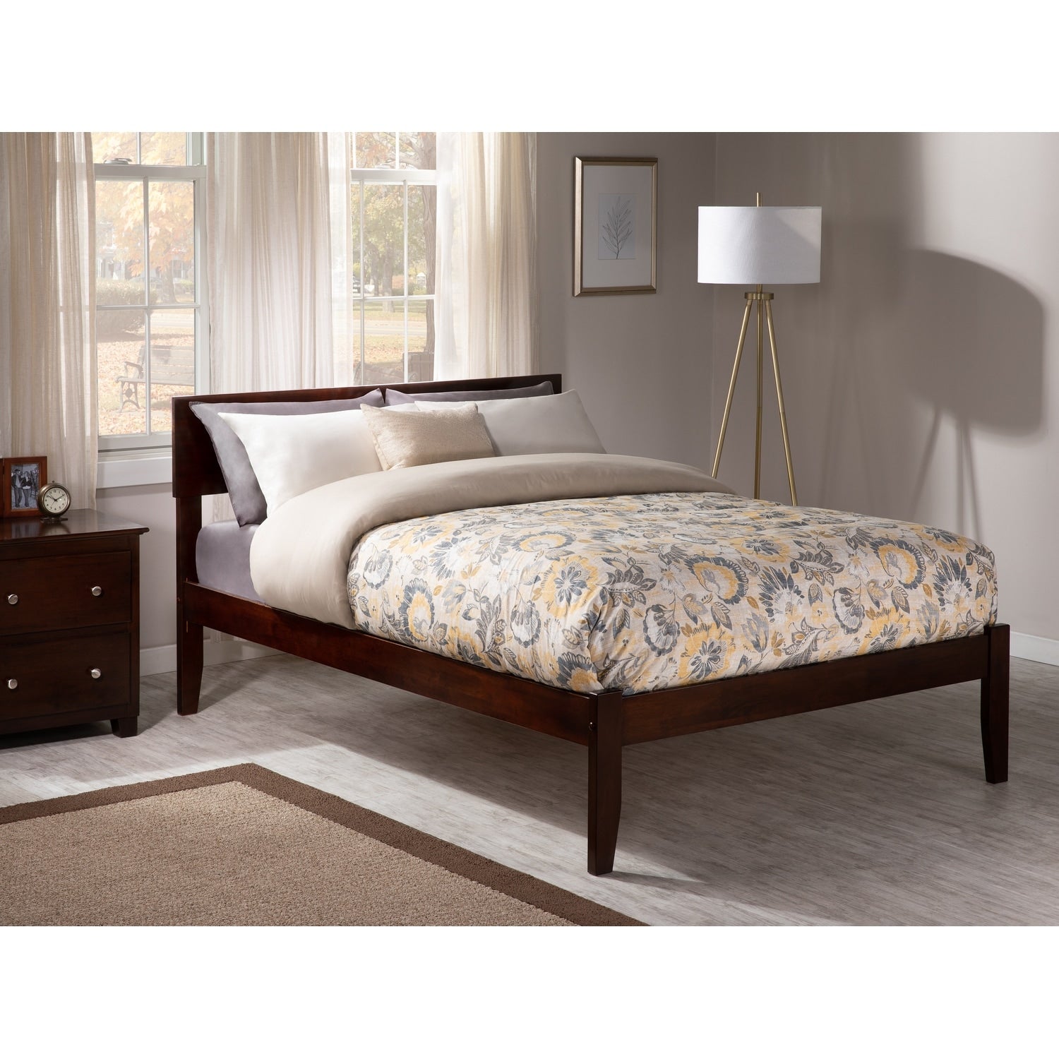 Orlando Walnut Full Sized Open Foot Bed