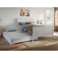 Portland Full Platform Bed With Matching Foot Board With Full Size Urban Trundle Bed