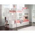 Westbrook Staircase Bunk Twin Twin With 2 Bed Drawers White