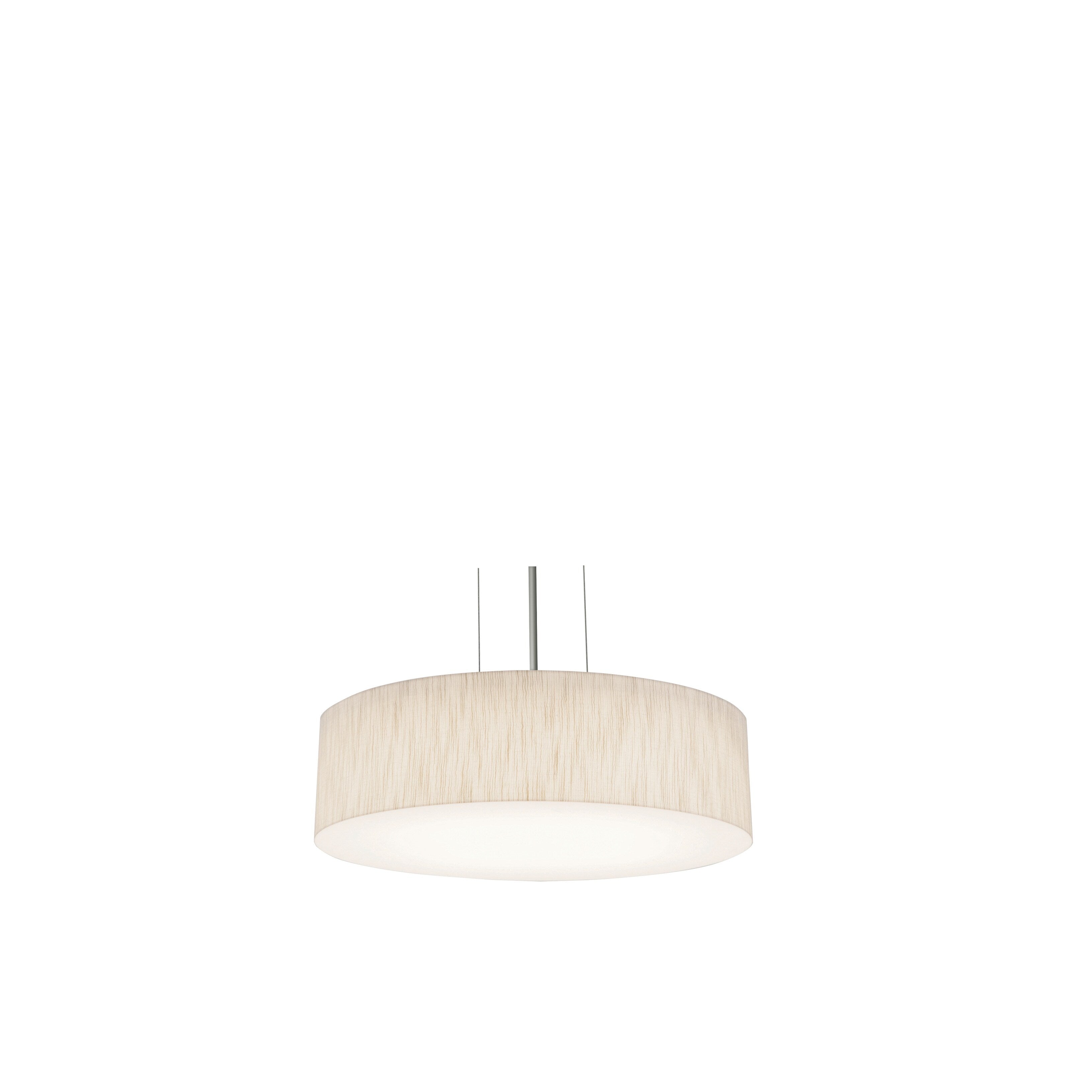 Anton 15 Inch Satin Nickel Led Pendant Jute Shade