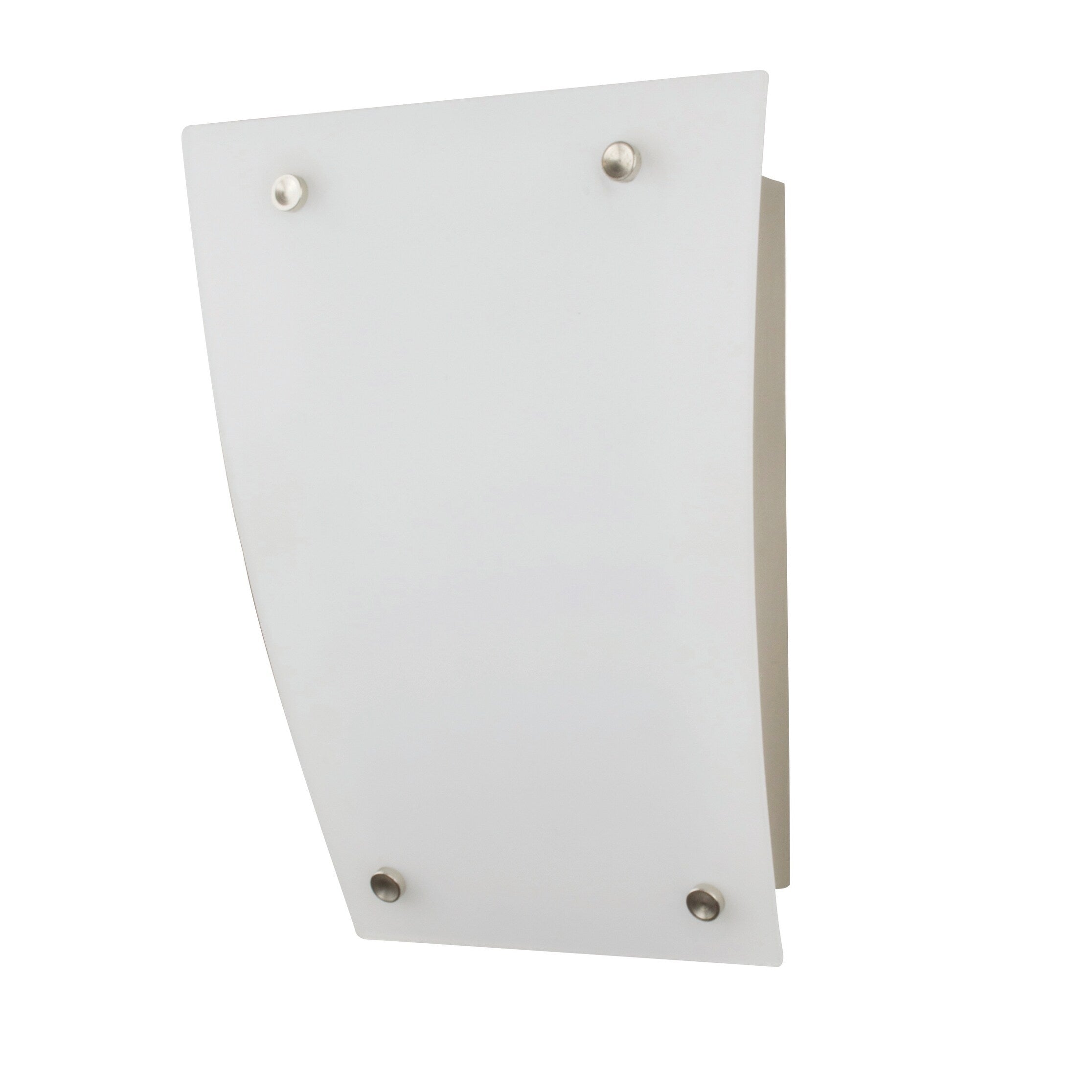 Afx Dorset Satin Nickel Led Sconce With White Glass