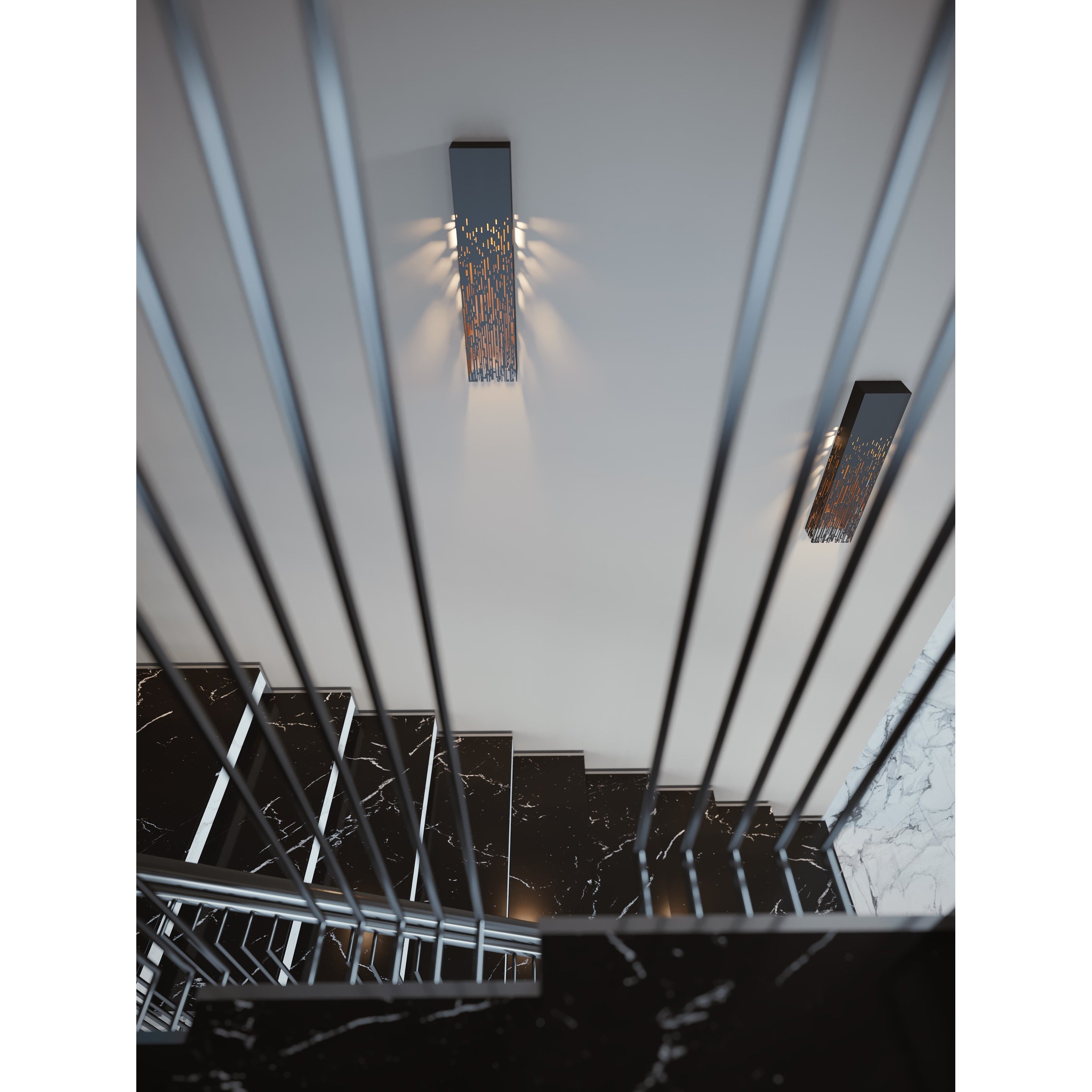 Afx Embers Black Led Wall Sconce