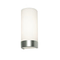 Afx Evanston 12 Inch Satin Nickel Led Sconce With White Glass