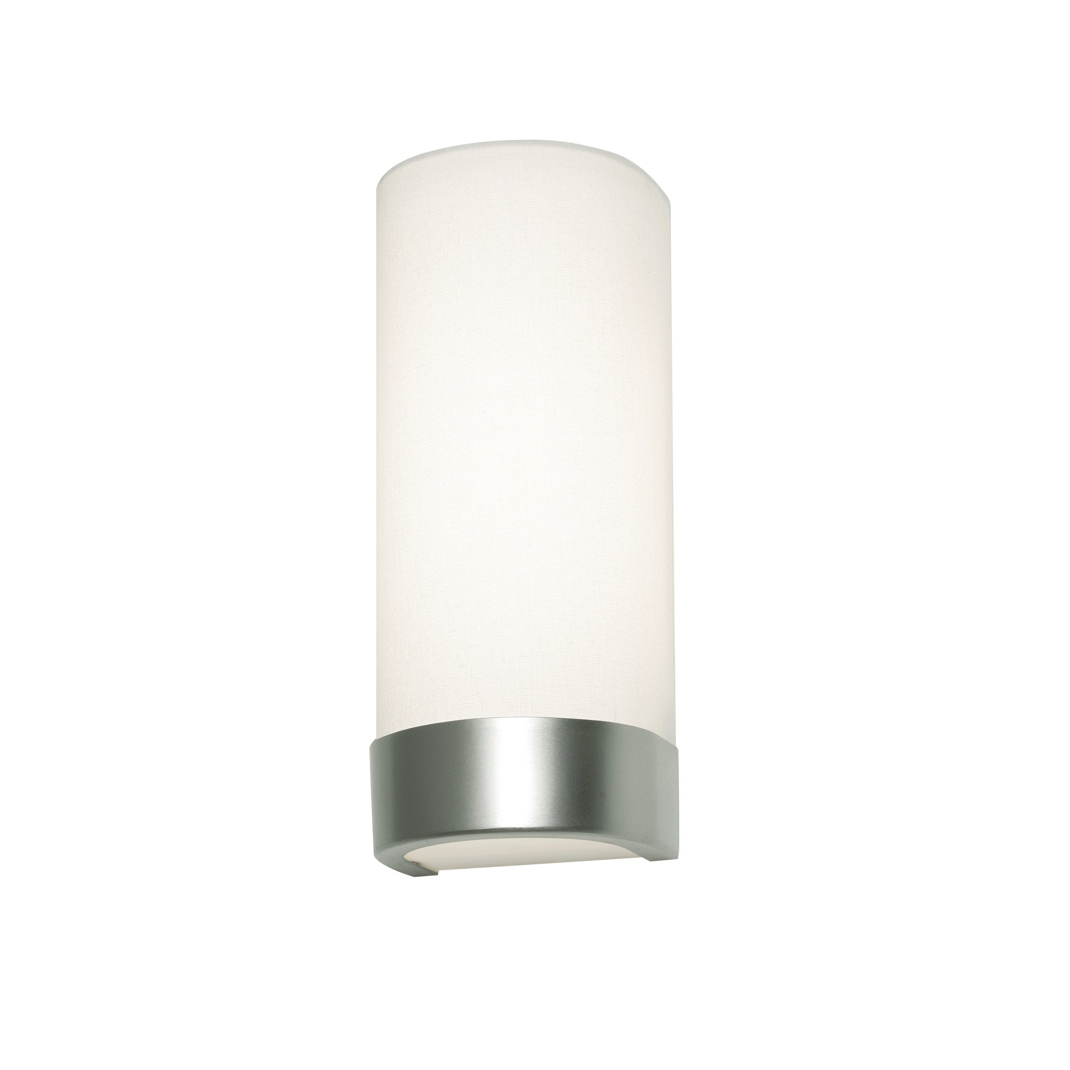 Afx Evanston 12 Inch Satin Nickel Led Sconce With White Glass