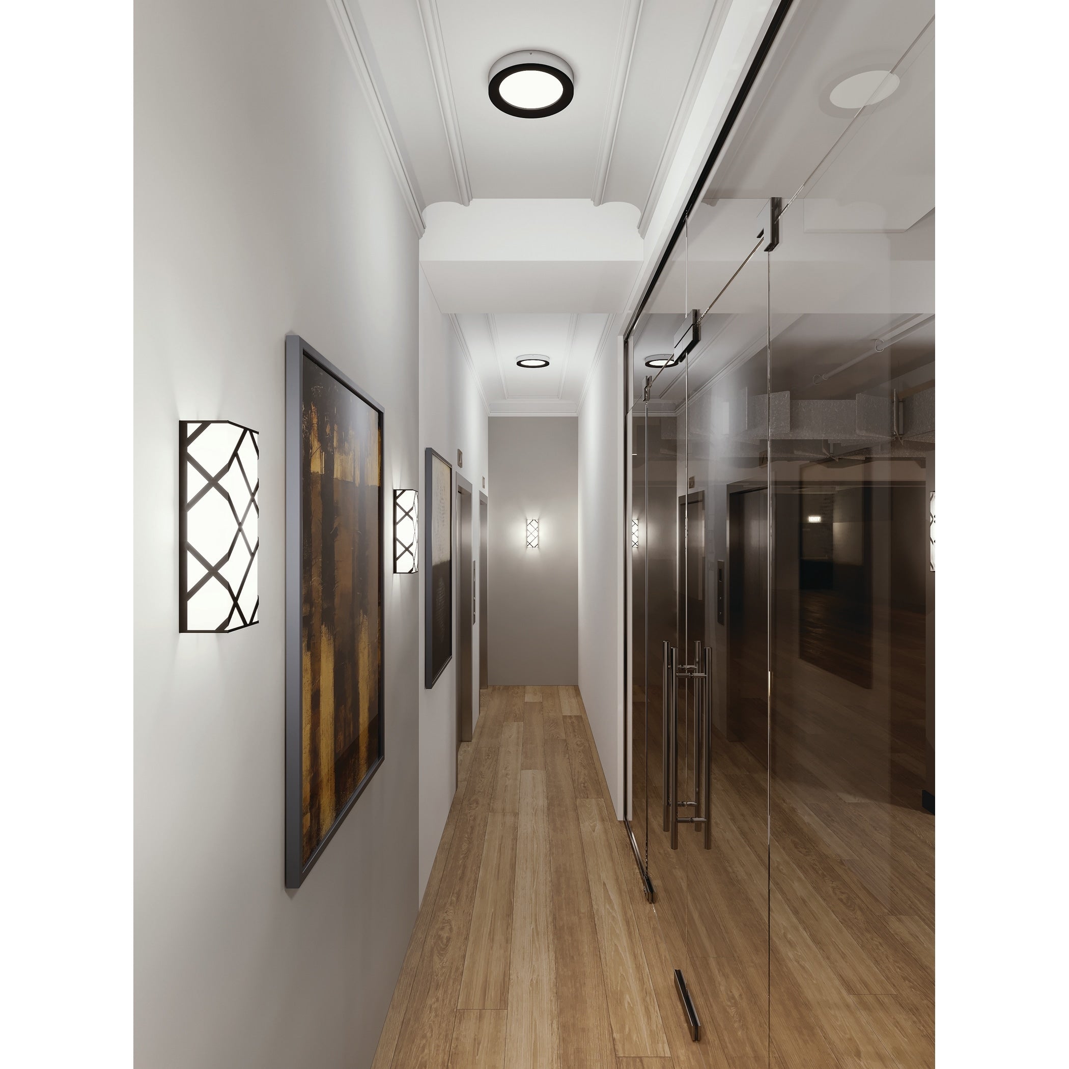 Afx Haven 13 Inch Led Sconce With White Acrylic