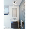 Afx Jaxx 1 Light Polished Chrome Led Flushmount