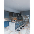 Afx Luna Led Pendant With White Acrylic