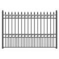 Aleko London Style Diy Iron Wrought Steel Fence 5.5 X 5 Feet