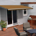 Aleko Motorized 20X10 Feet Retractable Outdoor Patio Awning Sunshade