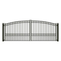 Aleko Paris Style Ornamental Iron Wrought Dual Driveway Gate 16 16 Ft X 6 Ft