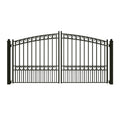 Aleko Iron Dual Driveway Gate 12 Feet Paris Style