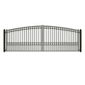 Aleko Paris Style Iron Wrought Dual Swing Driveway Gate 18 18 Ft X 6 Ft