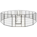 Aleko Pet Playpen Dog Kennel Pen Cage Fence 8 Panel