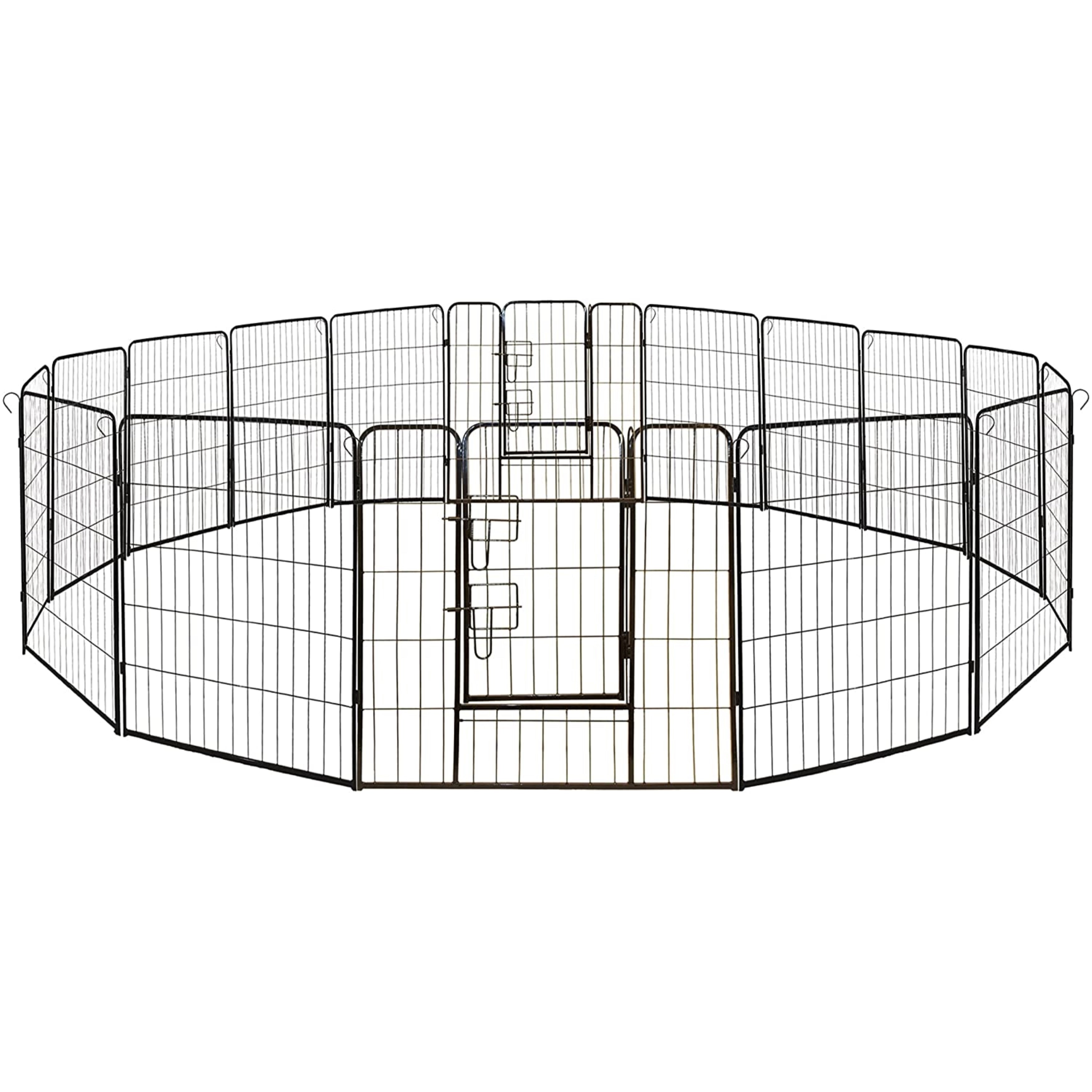 Aleko Pet Playpen Dog Kennel Pen Cage Fence 8 Panel