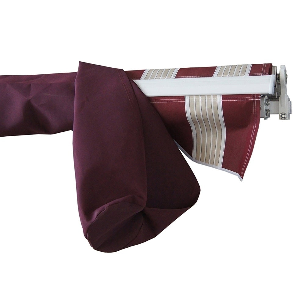 Aleko Protective Cover For Awning 10 X 8 Feet Burgundy