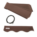 Aleko Replacement Fabric For Retractable Awning 13X10Ft More Options