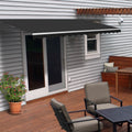 Aleko Retractable Motorized Home Patio Canopy Awning 13X10 Feet Black