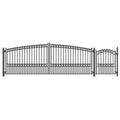 Aleko Set Of Paris Style Steel Swing Dual Driveway 16 Ft With Pedestrian Gate 16 Ft X 6 Ft 5 Ft X 4 Ft