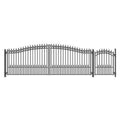 Aleko Steel Dual Prague Style Driveway 16 Ft With Pedestrian Gate 16 Ft X 6 Ft 5 Ft X 4 Ft