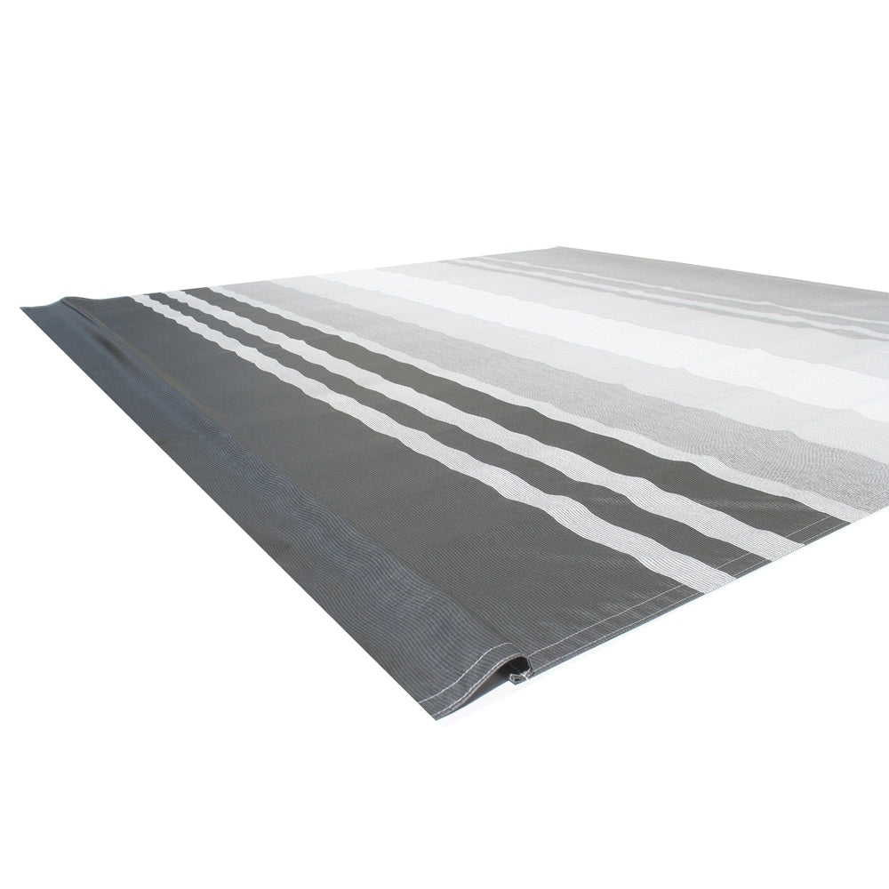 Aleko Vinyl Rv 13X8 Ft Awning Replacement Fabric Black Stripes