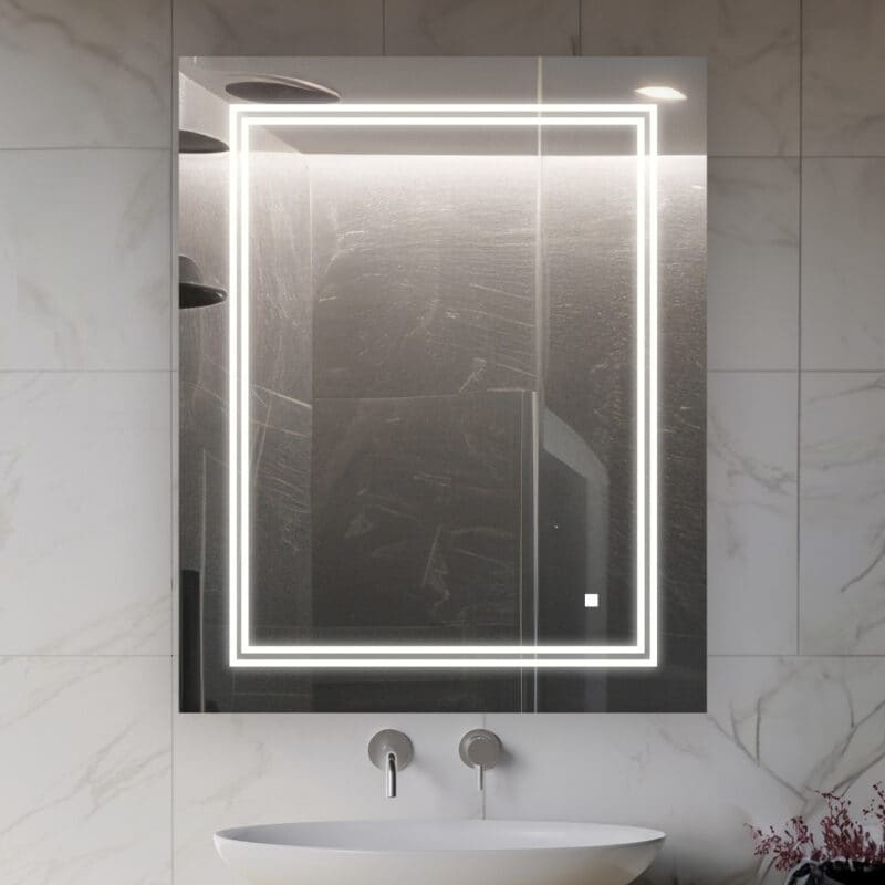 Aquadom Soho Ultra Slim Frame Led Mirror 24 X30 X1