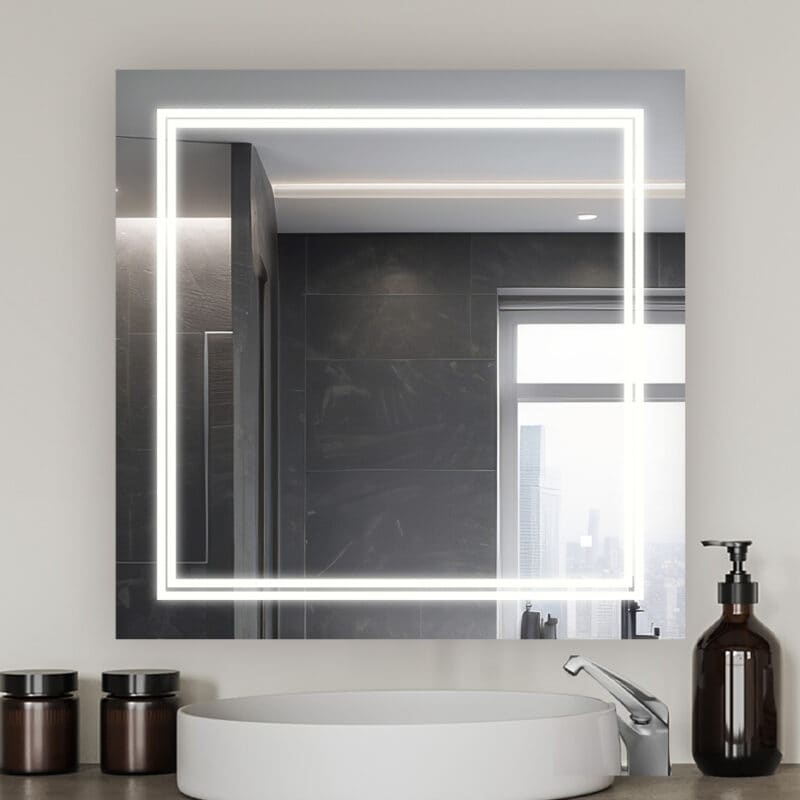 Aquadom Soho Ultra Slim Frame Led Mirror 30 X30 X1